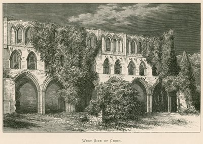 Abbaye de Rievaulx, côté ouest du chœur - Alexander Francis Lydon